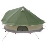 vidaXL Tipi stan Zelená 700 x 700 x 395 cm Polyester a oceľ – Obrázok 5