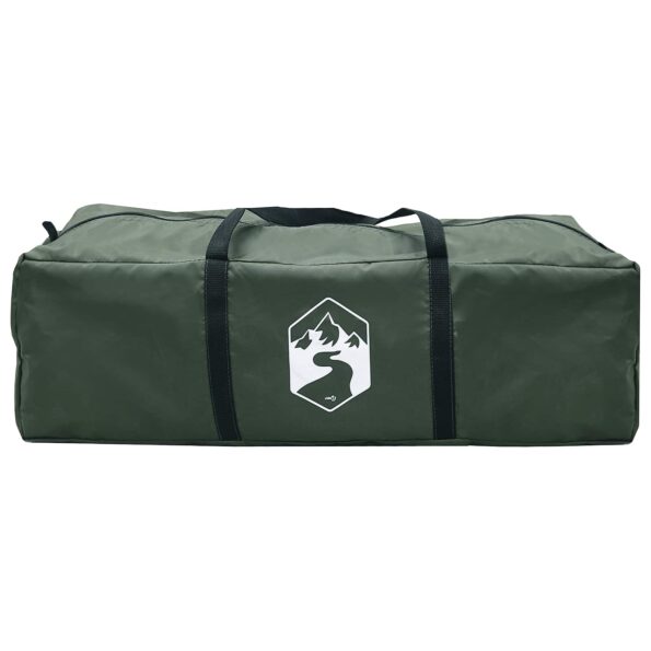 vidaXL Tipi stan Armádna zelená 700 x 700 x 395 cm Polyester a oceľ – Obrázok 6