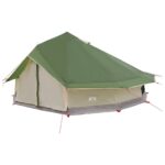 vidaXL Tipi stan Zelená 800 x 800 x 430 cm Polyester a oceľ – Obrázok 3