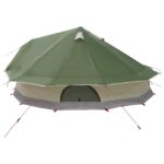 vidaXL Tipi stan Zelená 800 x 800 x 430 cm Polyester a oceľ – Obrázok 5