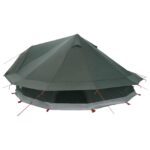 vidaXL Tipi stan Armádna zelená 800 x 800 x 430 cm Polyester a oceľ – Obrázok 5