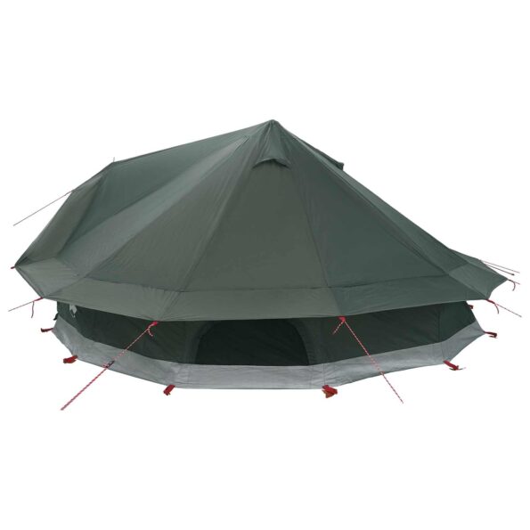 vidaXL Tipi stan Armádna zelená 800 x 800 x 430 cm Polyester a oceľ – Obrázok 5