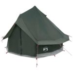 vidaXL Tipi stan Armádna zelená 250 x 250 cm Polyester a oceľ – Obrázok 3