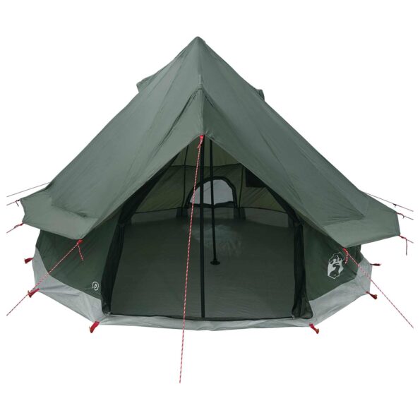 vidaXL Tipi stan Armádna zelená 250 x 250 cm Polyester a oceľ – Obrázok 4