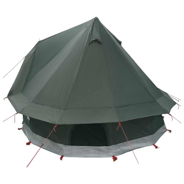 vidaXL Tipi stan Armádna zelená 250 x 250 cm Polyester a oceľ – Obrázok 5