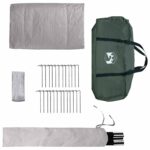 vidaXL Tipi stan Armádna zelená 250 x 250 cm Polyester a oceľ – Obrázok 7