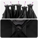 vidaXL Poľovnícky stan Biela s blackoutom 143 x 143 x 165 cm – Obrázok 12