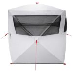vidaXL Poľovnícky stan Biela s blackoutom 143 x 143 x 165 cm – Obrázok 5
