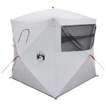 vidaXL Poľovnícky stan Biela s blackoutom 143 x 143 x 165 cm – Obrázok 6