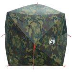 vidaXL Poľovnícky stan Maskáčová 143 x 143 x 165 cm Polyester a oceľ – Obrázok 4