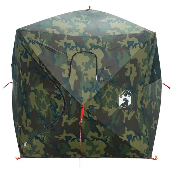 vidaXL Poľovnícky stan Maskáčová 143 x 143 x 165 cm Polyester a oceľ – Obrázok 4
