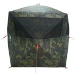 vidaXL Poľovnícky stan Maskáčová 143 x 143 x 165 cm Polyester a oceľ – Obrázok 5