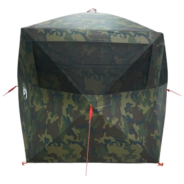 vidaXL Poľovnícky stan Maskáčová 143 x 143 x 165 cm Polyester a oceľ – Obrázok 5
