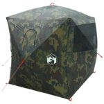 vidaXL Poľovnícky stan Maskáčová 143 x 143 x 165 cm Polyester a oceľ – Obrázok 6