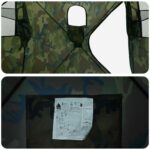 vidaXL Poľovnícky stan Maskáčová 143 x 143 x 165 cm Polyester a oceľ – Obrázok 9