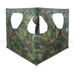 vidaXL Poľovnícky stan Maskáčová 145 x 145 x 150 cm Polyester a oceľ – Obrázok 2