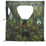 vidaXL Poľovnícky stan Maskáčová 145 x 145 x 150 cm Polyester a oceľ – Obrázok 4