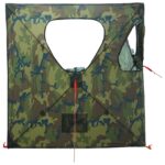 vidaXL Poľovnícky stan Maskáčová 145 x 145 x 150 cm Polyester a oceľ – Obrázok 6