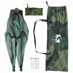 vidaXL Poľovnícky stan Maskáčová 145 x 145 x 150 cm Polyester a oceľ – Obrázok 9