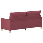 vidaXL Pohovka Víno červené 196 x 81 x 87,5 cm Látka – Obrázok 5