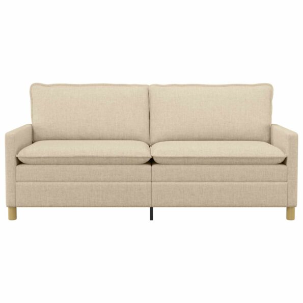 vidaXL Pohovka Krémová 196 x 81 x 87,5 cm Látka – Obrázok 3