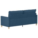 vidaXL Pohovka Modrá 196 x 81 x 87,5 cm Látka – Obrázok 5