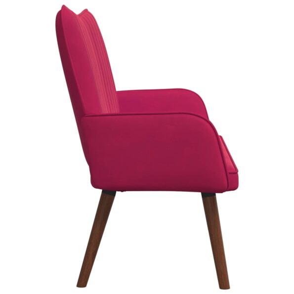 vidaXL 2-miestna pohovka Víno červené 115 x 61 x 87 cm Zamat – Obrázok 5