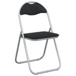 vidaXL Skladacia stolička 2 pcs Čierna a Šedá 48 x 43,5 x 81 cm – Obrázok 4