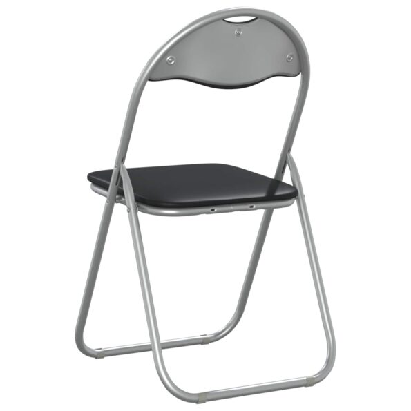 vidaXL Skladacia stolička 2 pcs Čierna a Šedá 48 x 43,5 x 81 cm – Obrázok 7