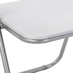 vidaXL Skladacia stolička 2 pcs Biela a šedá 48 x 43,5 x 81 cm – Obrázok 8
