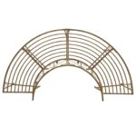 vidaXL Stromová lavička 4-Počet miest 160 x 80 x 89 cm Oceľ – Obrázok 2
