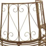 vidaXL Stromová lavička 4-Počet miest 160 x 80 x 89 cm Oceľ – Obrázok 5