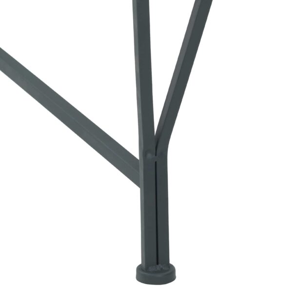 vidaXL Stromová lavička 8-Počet miest Ø 160 x 44 cm Oceľ – Obrázok 3