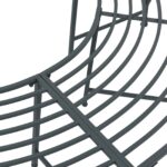 vidaXL Stromová lavička 4-Počet miest 160 x 80 x 44 cm Oceľ – Obrázok 4