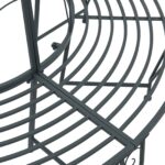 vidaXL Stromová lavička 8-Počet miest Ø 160 x 89 cm Oceľ – Obrázok 3