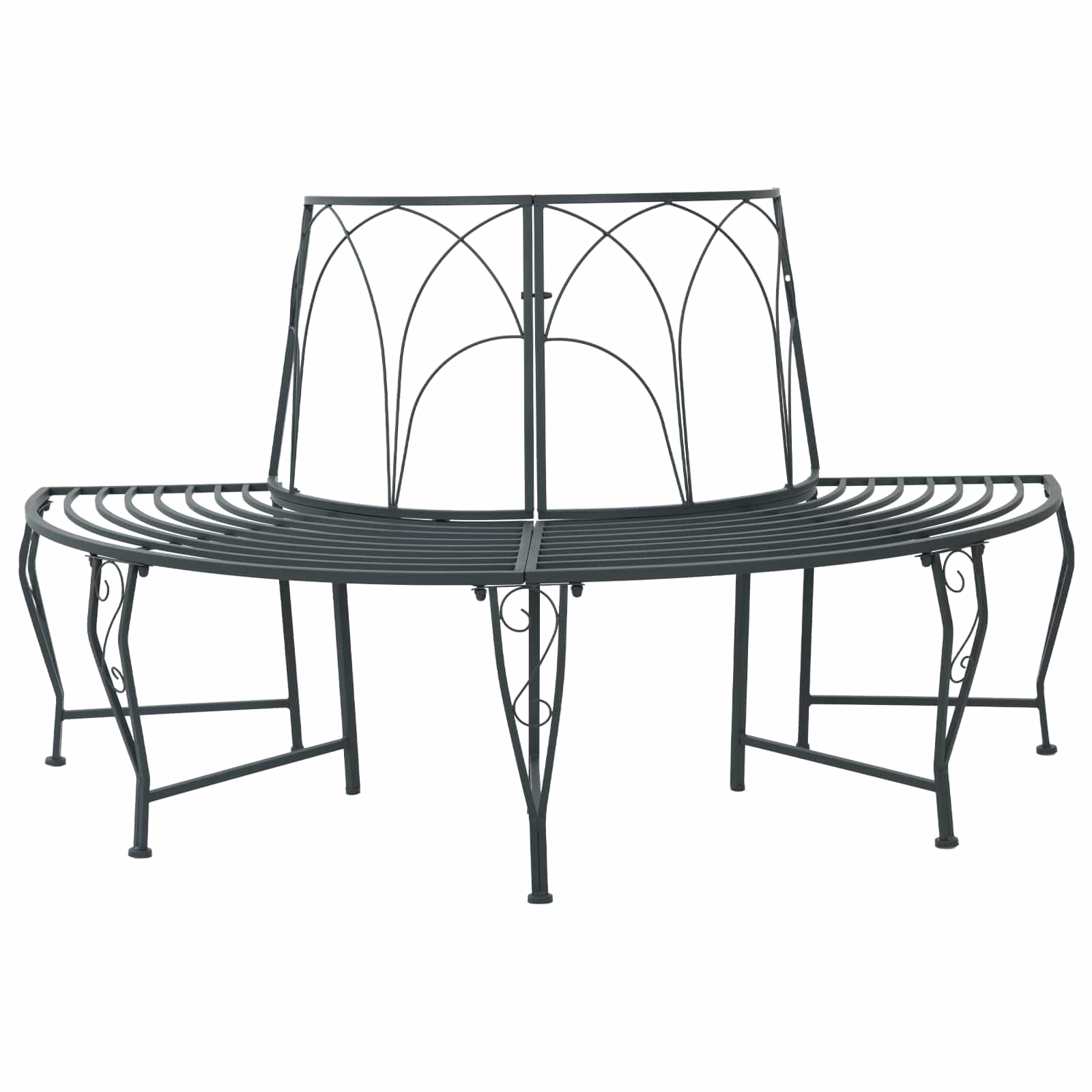 42029514_1.jpg vidaXL Stromová lavička 4-Počet miest 160 x 80 x 89 cm Oceľ – Obrázok 1
