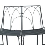 vidaXL Stromová lavička 4-Počet miest 160 x 80 x 89 cm Oceľ – Obrázok 4