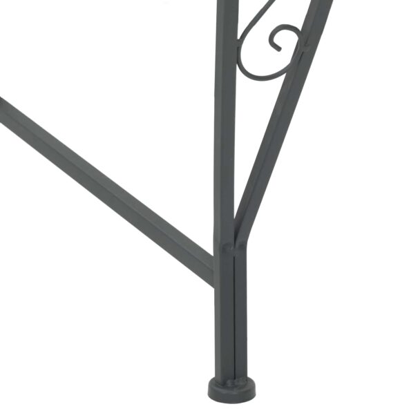 vidaXL Stromová lavička 8-Počet miest Ø 160 x 89 cm Oceľ – Obrázok 3
