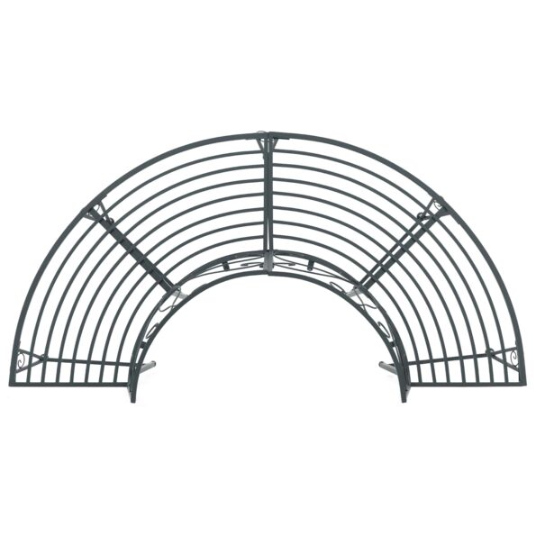 vidaXL Stromová lavička 4-Počet miest 160 x 80 x 89 cm Oceľ – Obrázok 2
