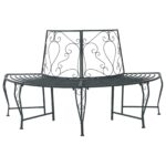 vidaXL Stromová lavička 4-Počet miest 160 x 80 x 89 cm Oceľ
