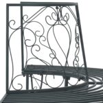 vidaXL Stromová lavička 4-Počet miest 160 x 80 x 89 cm Oceľ – Obrázok 5