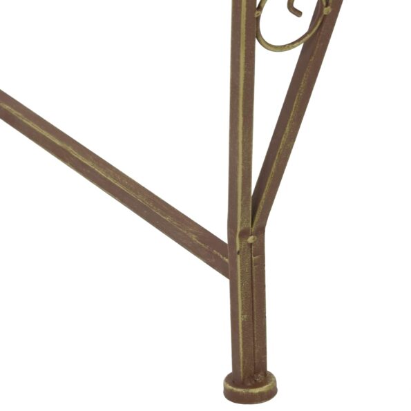 vidaXL Stromová lavička 4-Počet miest 160 x 80 x 89 cm Oceľ – Obrázok 3
