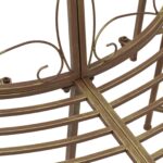 vidaXL Stromová lavička 4-Počet miest 160 x 80 x 89 cm Oceľ – Obrázok 4