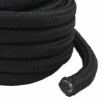 vidaXL Lano na čln 50 m 3 Čierna PP – Obrázok 6