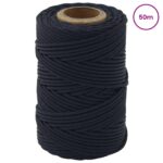 vidaXL Lano na čln Královská modrá 50 m Polyester – Obrázok 2
