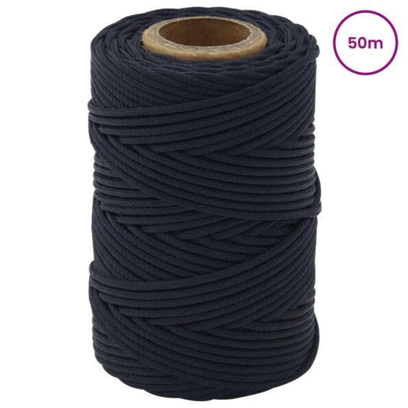 vidaXL Lano na čln Královská modrá 50 m Polyester – Obrázok 2