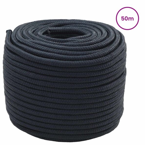 vidaXL Lano na čln Královská modrá 50 m Polyester – Obrázok 2