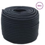 vidaXL Lano na čln Královská modrá 50 m Polyester – Obrázok 2