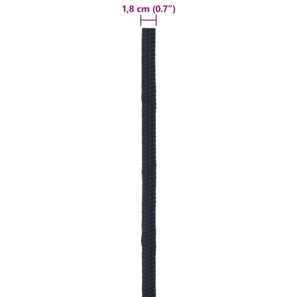 vidaXL Lano na čln Královská modrá 50 m Polyester – Obrázok 7