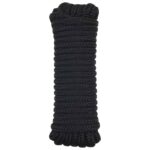vidaXL Lano na čln 15 m 1 Čierna Polyester
